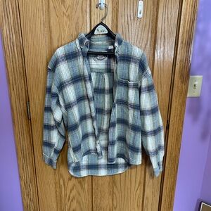 Plaid Button-Up Shirt